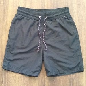 Black swim shorts